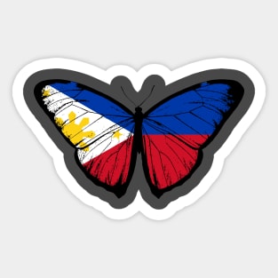 Vintage Philippines Butterfly Moth | Pray For Philippines and Stand with Philippines Sticker